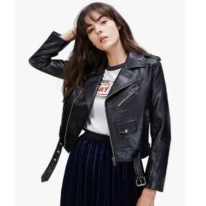 Women’s Faux Leather Jacket Size M